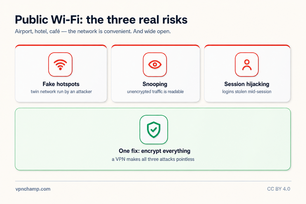 Staying Safe on Public Wi-Fi with a VPN – Infographic
