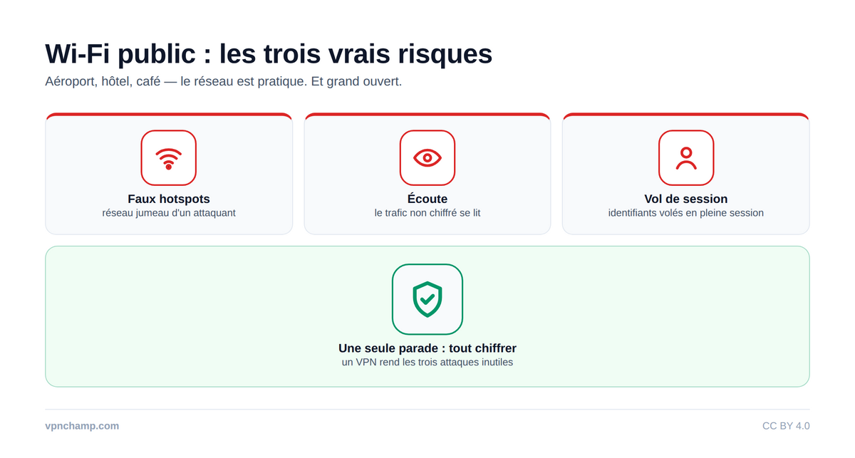 Rester en sécurité sur le Wi-Fi public avec un VPN – Infographic
