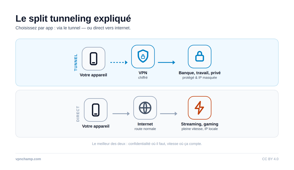 Split Tunneling : avantages et inconvénients – Infographic